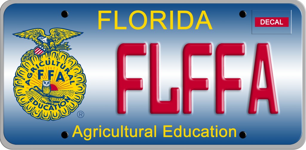 FFA License Plate Florida FFA Association